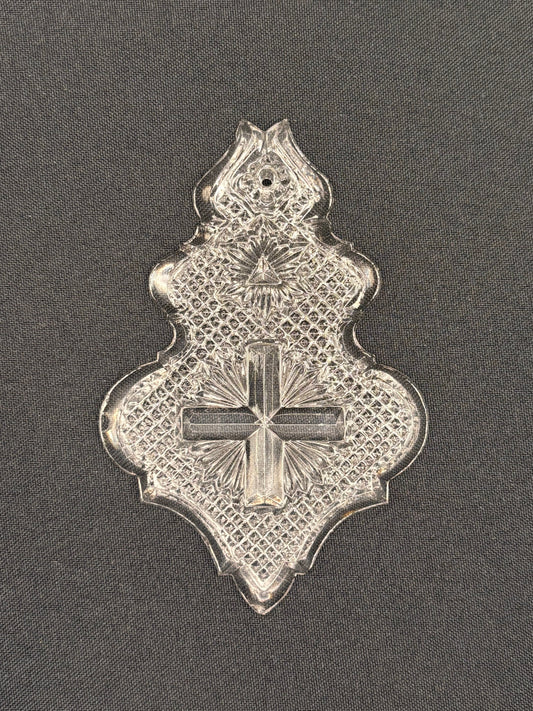 Plaquette with cross and piramid (set of 6)