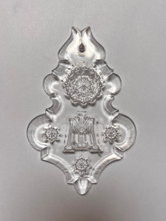 Plaquette with symbol 'MI' and twelve-pointed star (set of 6)