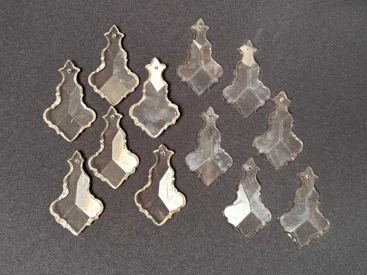 Plaquette, h-shaped facette, small (set of 12)